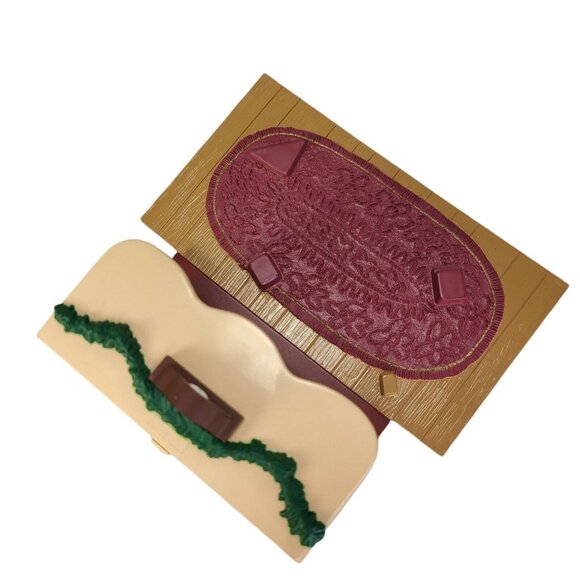 Hallmark 1993‎ Bearinger Flickering Fireplace Working Lit Tabletop Display Vtg - Picture 5 of 11